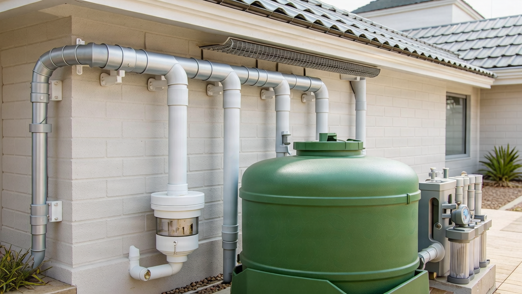 Complete Rainwater Harvesting System Diagram