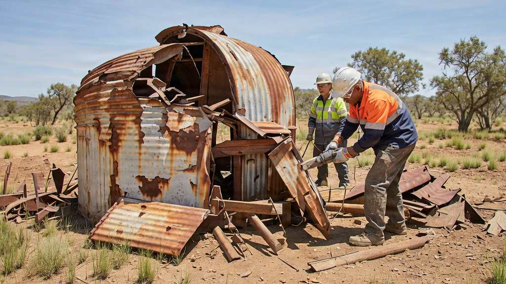 Old Rainwater Tank Demolition and Site Clearing